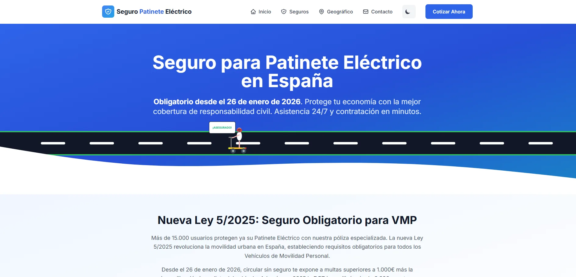 Seguro Patinete Eléctrico Seguro Patinete Eléctrico